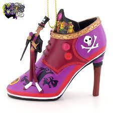 Hand Painted Solid Resin Figural Shoe Ornament Collection Ornament Inspired By Dr Facilier From Walt Disney Disney Shoe Ornaments Disney Shoes Shoe Ornaments