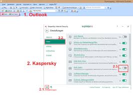 Aktivieren Und Deaktivieren Der Anti Spam Funktion Von Kaspersky
