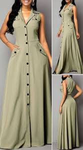 Sleeveless Pocket Button Up Maxi Dress Button Dress Pocket Sleeveless New Islami Giyim Elbise Modelleri Elbise