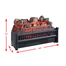 The mantle surround is very nice quality & was easy to assemble with good instructions. Pleasant Hearth Lh 24 Electric Log Insert With Heater Walmart Com Walmart Com