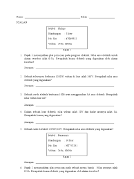 Terdapat 4 litar kawalan elektrik, antaranya ialah: Soalan Kajian