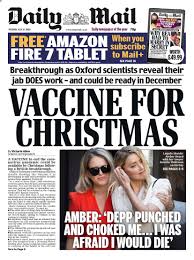The daily mail went into meltdown about this. Daily Mail Front Page 21st Of July 2020 Tomorrow S Papers Today