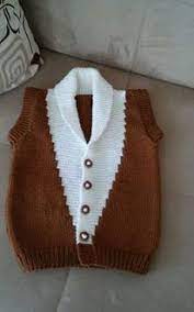 Iki Renkli Orgu Erkek Cocuk Yelek Bebek Cocuk Yelekleri Baby Sweater Knitting Pattern Ladies Cardigan Knitting Patterns Baby Cardigan Knitting Pattern