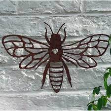 Bee Wall Art Etsy Bee Wall Art Garden Wall Art Outdoor Metal Wall Art