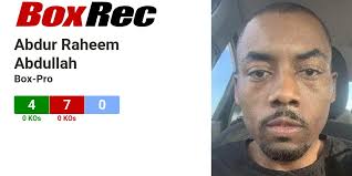BoxRec: Abdur Raheem Abdullah