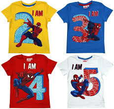 Birthday Boy T Shirt 4 99 Gbp Boys T Shirt Age Tee Spiderman Web Spidey Birthday Top Kids 2 3 4 5 Years Ebay Fa Birthday Boy Shirts Spiderman Birthday Spiderman Birthday Party