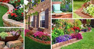 Designing flower beds around house. 14 Brick Flower Bed Design Ideas You Can Replicate Instantly Decor Home Ideas