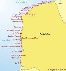 Grâce à ses contours noirs, cette carte géographique vierge est. Plages Pas De Calais 62 Liste Des Stations Balneaires Pas De Calais Plages Tv