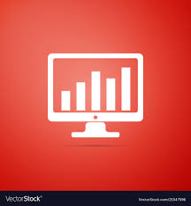Computer Screen With Financial Charts And Graphs
