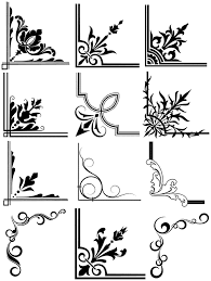 Free Vectors Vector Corners Free Borders Free Graphics Art Graphic Vector Art Graphic Vector Vector Free Dow Free Graphics Design Freebie Stencil Designs