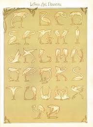 Flamingo Typographie Art Nouveau Art Art Nouveau Flamingo Art