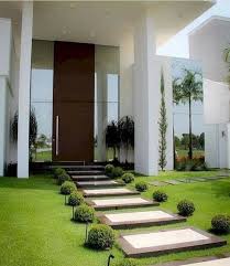 Pin By Pao Cardozo On Jardines In 2020 Modern Landscaping Front Yard Landscaping Modern Front Yard