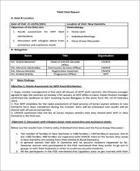 Customer Visit Report Format Templates 4 Templates Example Templates Example Report Template Templates Pamphlet Template