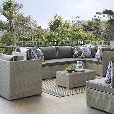 Modway Repose Outdoor Patio 7 Piece Sectional Set Multiple Colors Walmart Com Gray Patio Furniture Outdoor Patio Patio