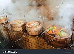 Hot Steam Steamed Vegetables Seafood Without Stock Photo 541740895 |  Shutterstock