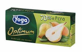 Assapora tutto il piacere della pera.i succhi in brik vengono forniti in box che contengono 20 brik da 200 ml. Yoga Optimum Succo Pera 200ml X3 Succhi