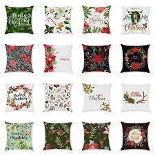 6 packs christmas pillows covers 18 x 18 christmas décor santa claus pillow covers christmas decorative throw pillow case sofa home. Buy Pillowcase Christmas Cushion Cover Christmas Gifts Linen Pillow Covers Home Decor Printed Pillowcase Pillow Cases Sofa Cushions At Affordable Prices Free Shipping Real Reviews With Photos Joom