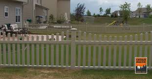 Virtually maintenance free, we offer among the strongest, most durable, low maintenance post and rail fencing available. Vinyl Spaced Picket Fences Cedar Rustic Fence Co
