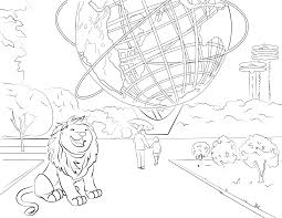 The lion coloring pages allow the kids to explore their creative potential besides being a source of inspiration and imagination. Library Lion Coloring Page The New York Public Library