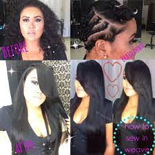 How To Install 3 Bundles For A Leave Out Weave Deep Side Part Sew In Hairstyles Sew In Braids Sew In Wig