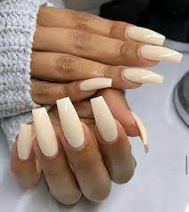 Pin Kendecha Plain Acrylic Nails Coffin Nails Designs Plain Nails
