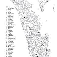 There are 44 rivers in kerala, all but three originating in the western ghats. Rivers Of Kerala And Location Of River Gauge Stations Download Scientific Diagram