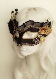 Black And Gold Masquerade Mask Black Gold Masquerade Mask With Various Accents Venetian Style Masquerade Ball Mask Embellished Halloween Mask Gold Masquerade Mask Masquerade Mask Mask