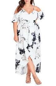 City Chic Designer Floral Print Ruffle Maxi Dress Ruffled Maxi Dress Plus Size Summer Fashion Plus Size Outfits