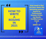 Pin by Joy Bunde on Pro Resume Coach | Resume coach, Professional ...