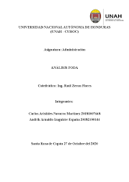 Informe Analisis Foda (Administración)