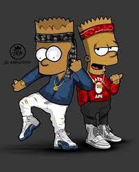 Background wallpaper black homer wallpapers papers simpsons. Simpdon Gang Family Bart Simpson Art Simpsons Drawings Simpsons Art