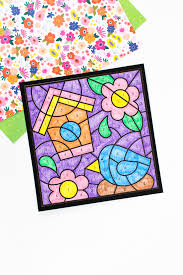 They might also wish to draw their own pictures or doodles in the blank spaces available such as more butterflies, a warm sun, birds, or maybe a few newly hatched. Spring Coloring By Number Fireflies And Mud Pies