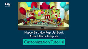 Adobe premiere & after effects. Happy Birthday Pop Up Book Template Customization Tutorial Youtube