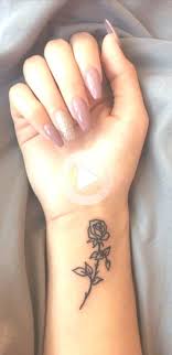 Small Rose Wrist Tattoo Ideas For Women Minimal Flower Arm Wrist Tattoos Womens Rose Tattoos On Wrist Small Rose Wrist Tattoo Wrist Tattoos