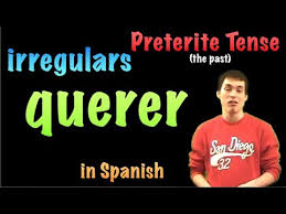 02 Spanish Lesson Preterite Irregulars Querer