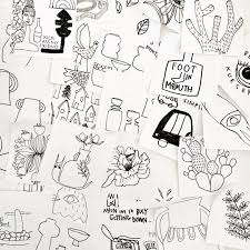 Beshka Kueser On Instagram 47 And Counting The Number Of Post It Notes I Have Found While Cleaning Up My Studio Doodles Sketch Book Typography Drawing