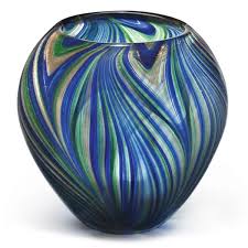 Dynasty Gallery Blue 7 Indoor Outdoor Glass Table Vase Perigold Table Vases Glass Floor Vase Glass Art Sculpture