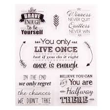 Clear Stamps Phrase Words Transparent Rubber Stamps Silicone Diy Scrapbooking For Card Making Photo Album Crafts Template Stamps Buy At The Price Of 2 59 In Aliexpress Com Imall Com