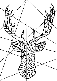 Free Reindeer Printable Pop Art Pop Art Coloring Pages Pop Art Colors Art Pages