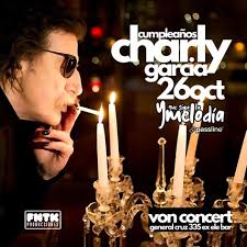 Cumpleaños Charly García en Von Concert Valparaíso (Ex Elebar) Celebraremos  el natalicio de Charly con un concierto en formato dúo acústico de “Y que  siga la melodía” en teclados de Felipe Silva,