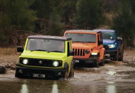 Suzuki Jimny Vs Ford Ranger Raptor Vs Jeep Wrangler Rubicon Off Roading Challenge Video