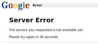 Google chrome has encountered a problem and needs to close. Google Server Error 503 Service Unavailable