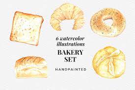 Bakery Clip Arts Bakery Elements Kitchen Wall Print Water 420416 Illustrations Design Bundles Kitchen Wall Print Food Clipart Bakery