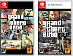 Developed by the series creators at rockstar north get monopoly for nintendo switch and up to 6 players can play the classic board game at home or on the go. Gta Sa And Gta Iv Nintendo Switch Cover By Eorxroa On Deviantart