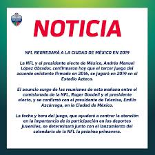 Esta vez seis equipos descansarán en la semana 8 del calendario temporada nfl 2016 lo que nos deja 13 juegos para disfrutar y el último que se jugará en londres este año. Paulina Garcia Robles On Twitter Buenas Noticias El Proximo Ano Si Habra Nfl En Mexico