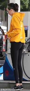 Kendall Jenner Sports Shadow Hill Hoodie At Gas Station In