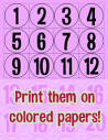 Printable Numbers 1-50 (circle shape) by Heisenvixen | TPT