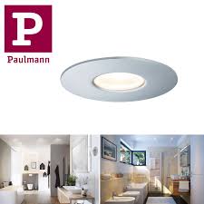 In einem badezimmer spritzt je nach enthusiasmus des badenden nicht nur wasser, es bildet sich auch viel dampf. Paulmann Aussenleuchte Oder Fur Badezimmer Duschkabine House Einbauleuchte Ip44 600lm 3000k Oder 660lm 4000k 5 3w 230v 55 Silber Metall Acryl Kaufen Bei Lichtquelle Gbr