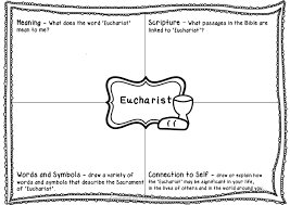 Sacrament Worksheets Eucharist Catholic Sacraments Sacrament