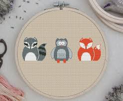 Go cross stitch crazy with our huge selection of free cross stitch patterns! Animals Cross Stitch Pattern Fox Owl Raccoon Cute Pet Parent Etsy In 2021 Animal Cross Stitch Patterns Cross Stitch Patterns Baby Cross Stitch Patterns